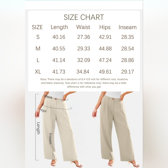 High Waisted Wide Leg Trousers - Picture 6 of 6